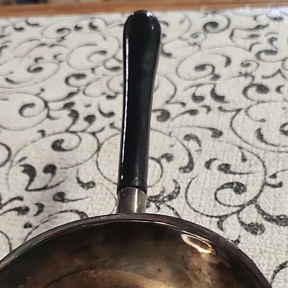 Silver and Black Sauce Ladle